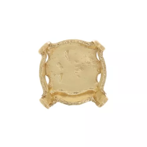 Engaste cerrado para cabujón 6 mm PureCrystal 1028 - 1088 - 1122 - Dorado x1