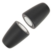 Cierre magnético de 34 mm para cordón de 6 mm - Negro mate x1
