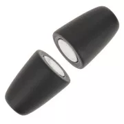 Cierre magnético de 34 mm para cordón de 6 mm - Negro mate x1