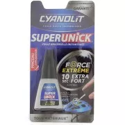 Pegamento Cyanolit - Pincel Super Unick - Fuerza Extrema Instantánea - Transparente x5g