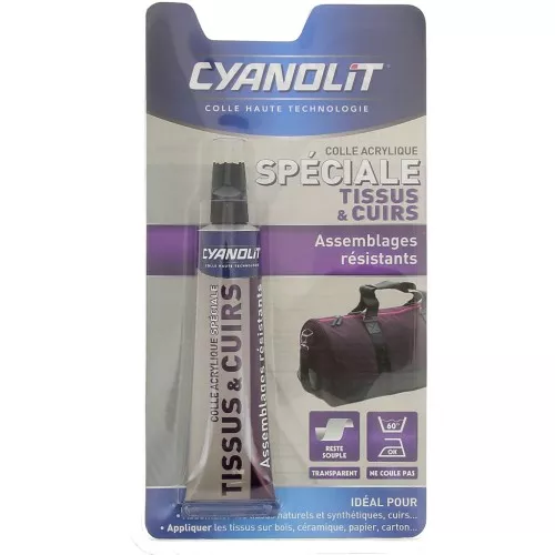 Cyanolit Glue - Pegamento acrílico para tejidos y pieles - Transparente x30ml