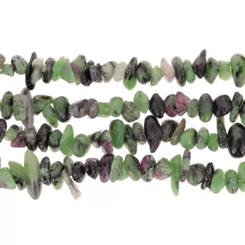 Chips de piedras preciosas 5 - 8 mm - Rubis Zoisite x80cm
