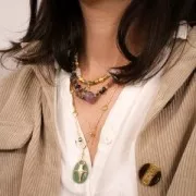 Chips de piedras preciosas 5 - 8 mm - Aventurina x80cm