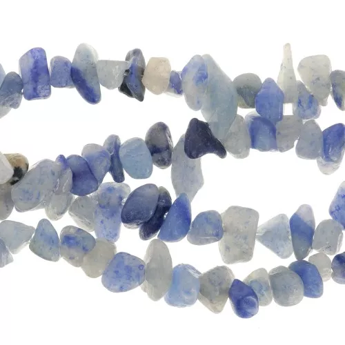 Chips de piedras preciosas 5 - 8 mm - Aventurina azul x80cm