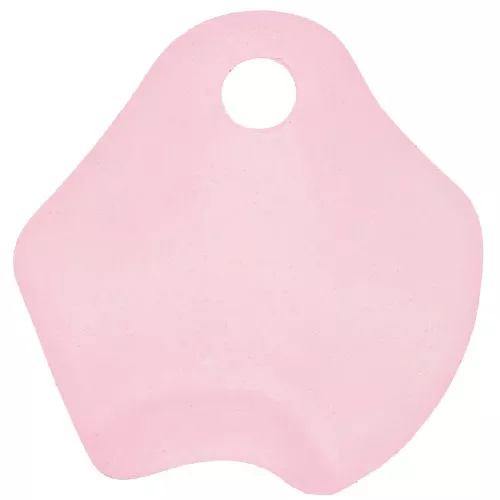 Pétalos de flores irregulares 15 mm en acrílico esmerilado - Rosa x15