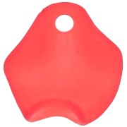 Pétalos de flores irregulares 15 mm en acrílico esmerilado - Rojo x15