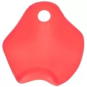 Pétalos de flores irregulares 15 mm en acrílico esmerilado - Rojo x15