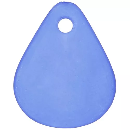 Pétalos de flor lisos de 17 mm en acrílico esmerilado - Azul Real x15