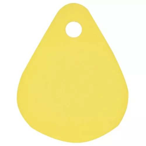 Pétalos de flor lisos de 17 mm en acrílico esmerilado - Amarillo x15