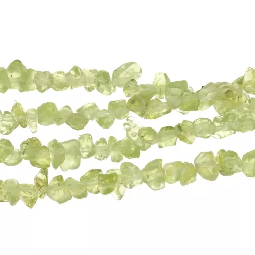 Chips de piedras preciosas 3 - 5 mm - Peridoto x78cm