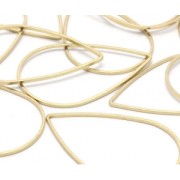 Anillos de montaje y tejido gota 38x25 mm - Latón bruto x25