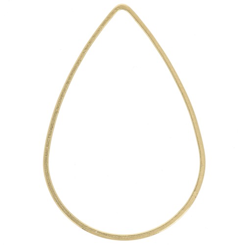 Anillas de montaje y de tejido gota 25x17 mm - Latón bruto x50