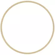 Anillas redondas de 35 mm para montar y tejido - latón bruto x25