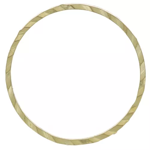 Anillas para montar y tejido redondas trabajadas 14 mm - Latón bruto x50