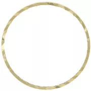 Anillas para montar y tejido redondas trabajadas 20 mm - Latón bruto x50