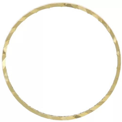 Anillas para montar y tejido redondas trabajadas 20 mm - Latón bruto x50