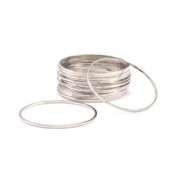 Anillas redondas de 30 mm para tejido y montar - Dorado x25