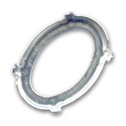 Engaste PureCrystal 4127 ovalado 30x22 mm plateado