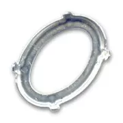 Engaste PureCrystal 4127 ovalado 30x22 mm plateado