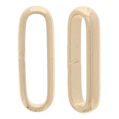 Anneaux ouverts ovales 11x4x1.8 mm - Doré x4