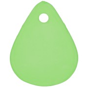 Pétalos de flor lisos de 17 mm en acrílico esmerilado - Verde x15