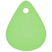 Pétalos de flor lisos de 17 mm en acrílico esmerilado - Verde x15