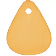 Pétalos de flor lisos de 17 mm en acrílico esmerilado - Naranja x15