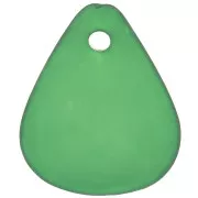 Pétalos de flor lisos de 17 mm en acrílico esmerilado - Verde oscuro x15