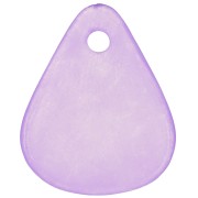 Pétalos de flor lisos de 17 mm en acrílico esmerilado - Morado x15