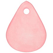 Pétalos de flor lisos de 17 mm en acrílico esmerilado - Nude x15