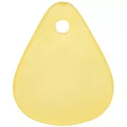 Pétalos de flor lisos de 17 mm en acrílico efecto esmerilado - Naranja claro x15