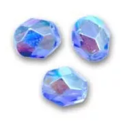 Facetadas 3 mm Light Sapphire AB x50