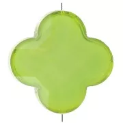 Verde - Perle trèfle facetté 12 mm en verre - Vert x1 Perle trèfle facetté 12 mm en verre - Vert x1