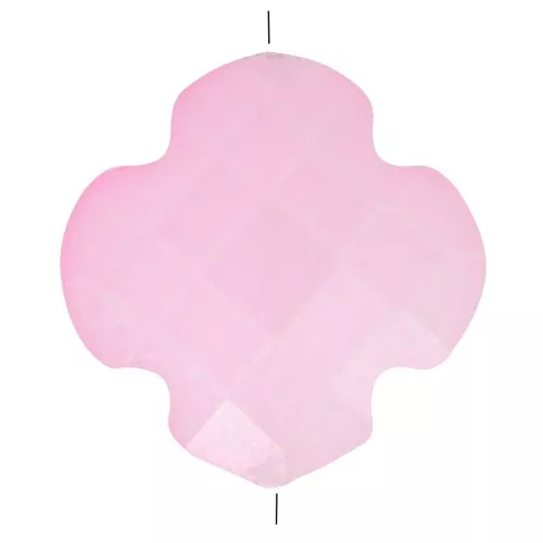 Cuenta trébol facetada 12 mm en Cristal - Rosa claro x1