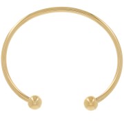 Pulsera 170 mm con 2 bolas - Dorado x1|raw }}