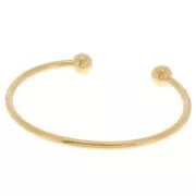 Pulsera 170 mm con 2 bolas - Dorado x1