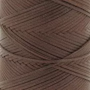 Hilo plano de poliéster encerado - Slam Cord para micro macramé 1 mm - Cacao x100m
