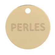 Charms redondos personalizados de 8 mm con logotipo o marca - Gold filled x100|raw }}