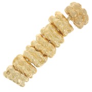 Arandela en forma de flor 4 mm - Dorado x10