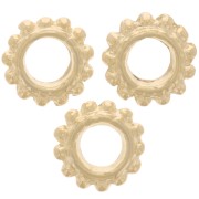 Cuentas redondas con bolitas 7 mm - Dorado x10|raw }}