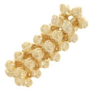 Cuentas estrella redondas 7 mm - Dorado oro fino x10