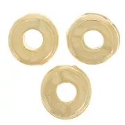 Cuentas redondas lisas 5 mm - Dorado oro fino x10