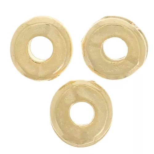 Cuentas redondas lisas 5 mm - Dorado oro fino x10
