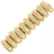Cuentas redondas lisas 5 mm - Dorado oro fino x10