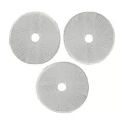 Rondelas Heishi onduladas efecto cepillado 8x0.8mm Plateado x5g about 15pcs