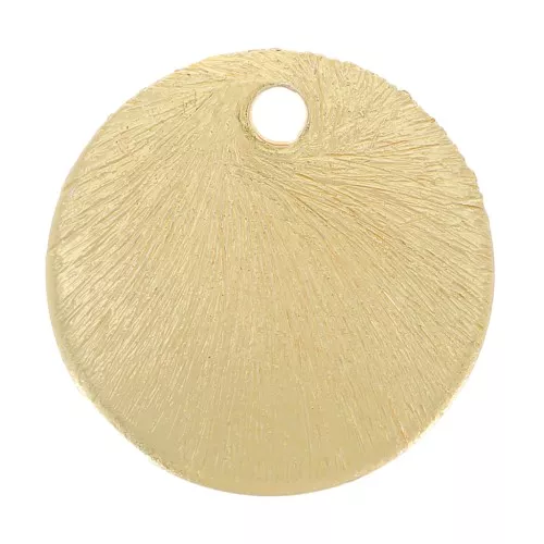 Cuentas redondas efecto cepillado 8 mm - Dorado x5g aprox. 15 piezas