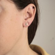 Pendientes cuadrados 5 mm - Gold Filled x2