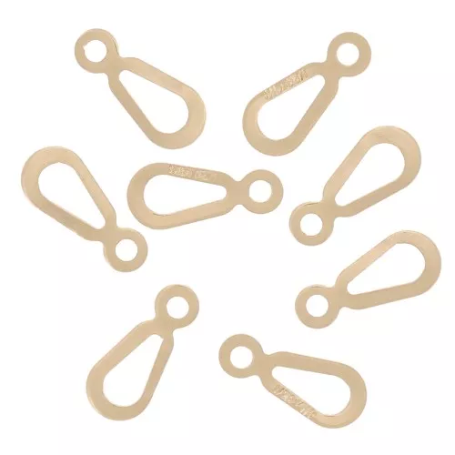 Cierres ovalados 7x3 mm - Gold filled x10