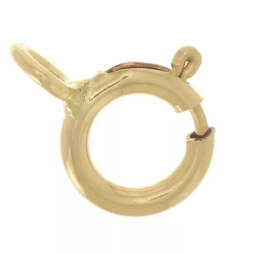 Cierres de resorte 5 mm con anilla cerrada - Gold filled x50