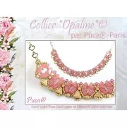 Kos® Glass Beads by Puca® 6x3 mm - Light Rose Opal x10g